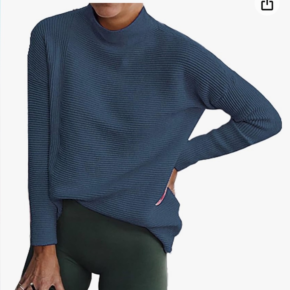 Amazon BTFBM Women Cozy Long Sleeve Mock Neck Sweater